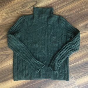 Emerald Green Madewell Turtleneck Sweater